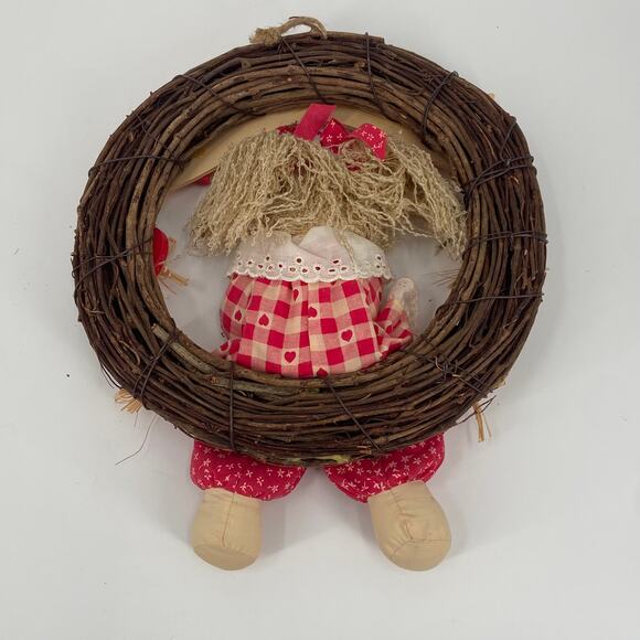 Our Love Grows Grapevine Wreath Hearts & Plush Doll - Picture 4 of 5